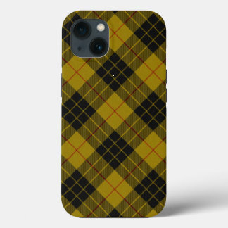 MacLeod tartan gult svart plaid