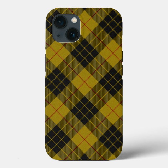 MacLeod tartan gult svart plaid (Baksida)