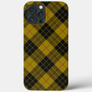 MacLeod tartan gult svart plaid