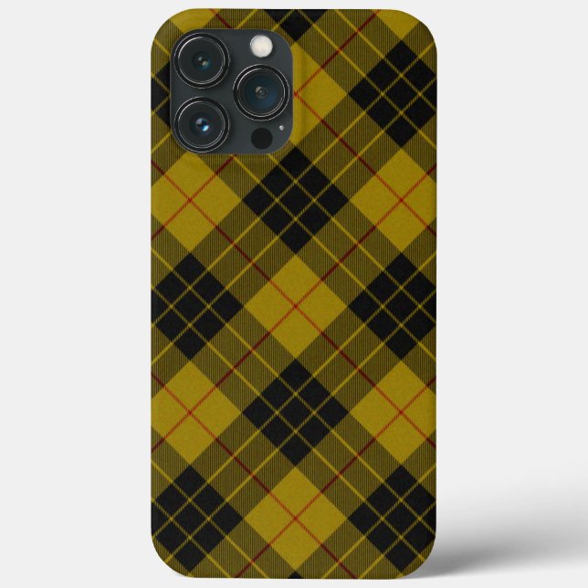 MacLeod tartan gult svart plaid (Baksida)