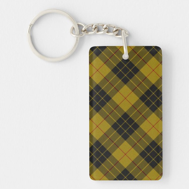 MacLeod tartan gult svart plaid (Framsidan)