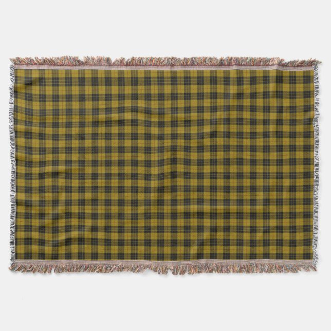 MacLeod tartan gult svart plaid Filt (Framsidan)