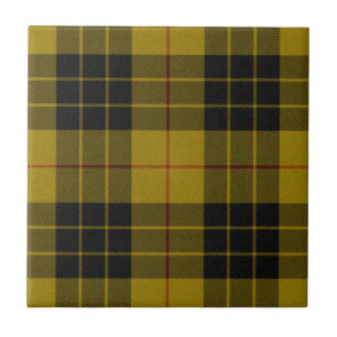MacLeod tartan gult svart plaid Kakelplatta