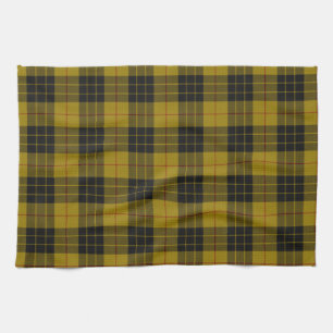 MacLeod tartan gult svart plaid Kökshandduk