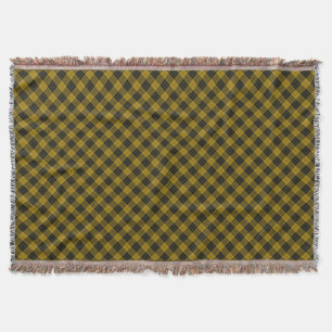 MacLeod tartan gult svart plaid Mysfilt
