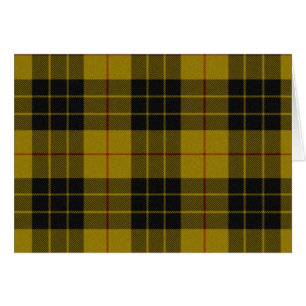 MacLeod tartan gult svart plaid OBS Kort