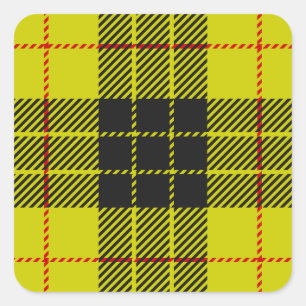 MacLeod tartan mönster Fyrkantigt Klistermärke