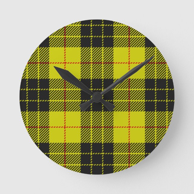 MacLeod tartan mönster Rund Klocka (Framsida)