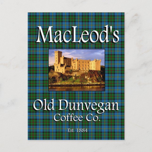 MacLeod's Old Dunvegan Coffee Co. vykort (Framsida)