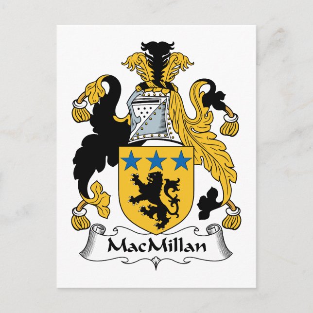 MacMillan Family Crest Vykort (Framsida)