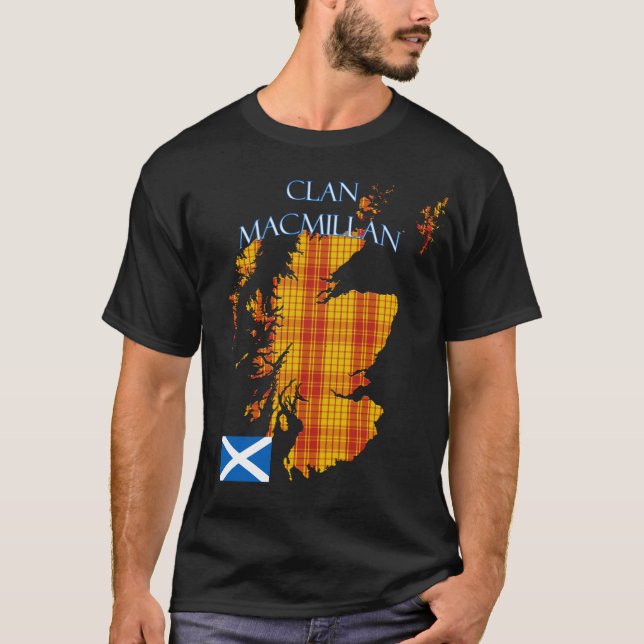 MacMillan Scottish Klan Tartan Scotland T Shirt (Framsida)