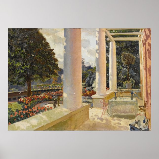 MacMonnies Gods Terrace i Giverny Poster (Framsidan)