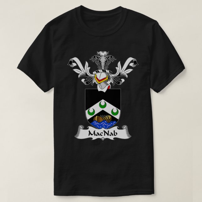 MacNab Jackar om Arm Family Crest T Shirt (Design framsida)