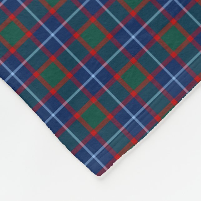 MacNab Klan BrightStor, Grönt och Red Tartan Fleecefilt (Hörn)