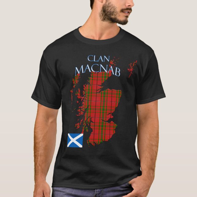 MacNab Scottish Klan Tartan Scotland T Shirt (Framsida)