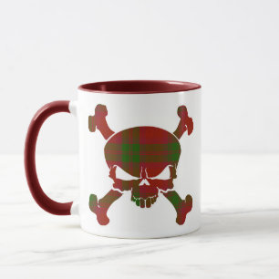 MacNab Tartan Skull - ingen banderoll Mugg