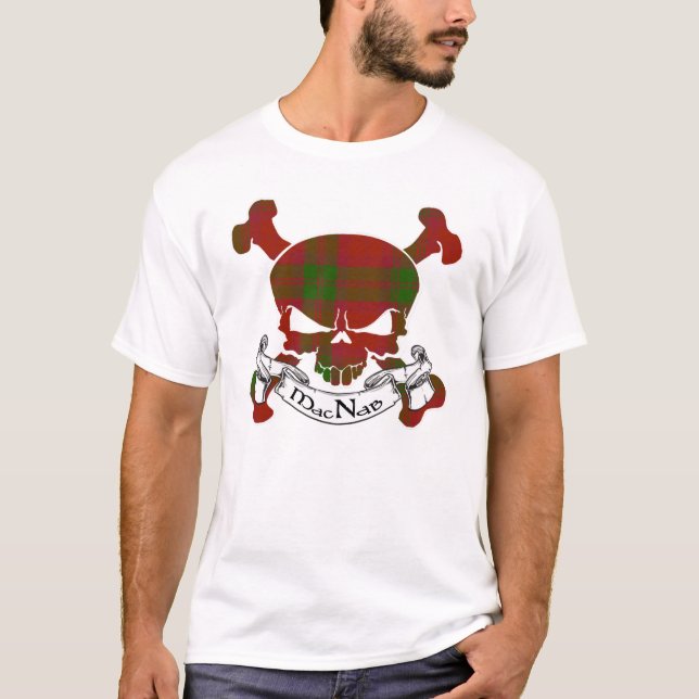 MacNab Tartan Skull T-shirt (Framsida)