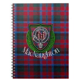 MacNaughton Scottish Clan Tartan & Crest Anteckningsbok