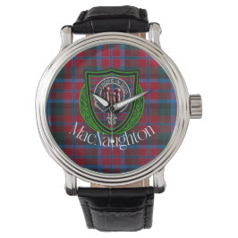 MacNaughton Scottish Clan Tartan & Crest Armbandsur