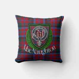 MacNaughton Scottish Clan Tartan & Crest Kudde
