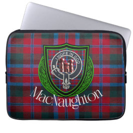MacNaughton Scottish Clan Tartan & Crest Laptop Fodral