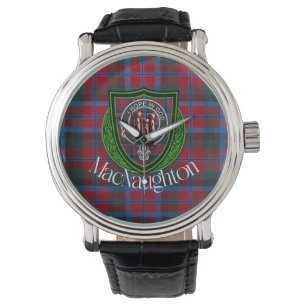 MacNaughton skotska klan tartan & vapen Armbandsur
