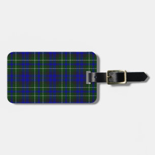 Macneil av Colonsay tartan blue grönt plaid Bagagebricka