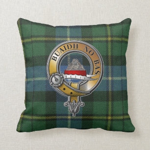 MacNeil-Barra Tartan & Badge Kudde