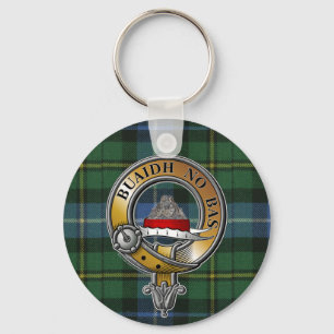 MacNeil-Barra Tartan & Badge Nyckelring