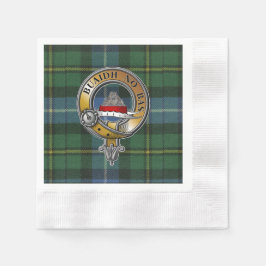 MacNeil-Barra Tartan & Badge Pappersservett