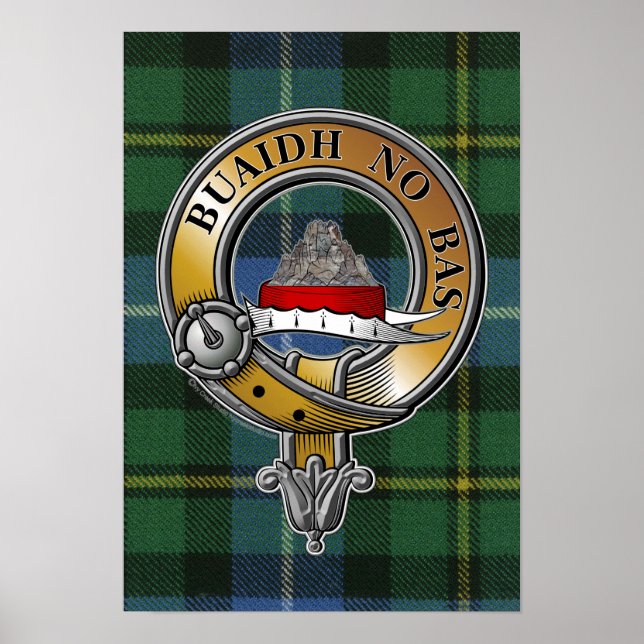 MacNeil-Barra Tartan & Badge Poster (Framsidan)