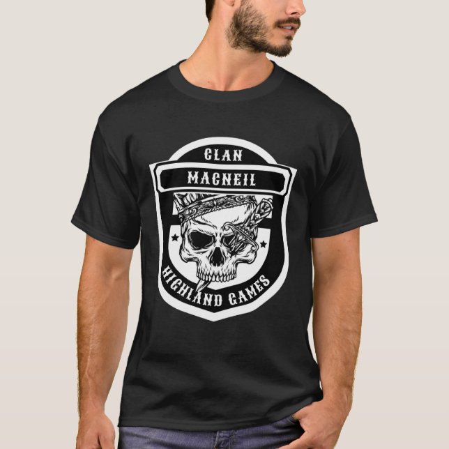 MacNeil Scottish Klan Games T Shirt (Framsida)