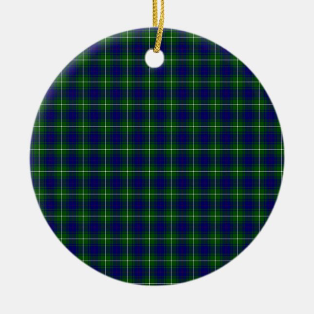 MacNeil Tartan Julgransprydnad Keramik (Framsidan)