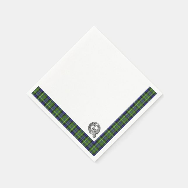 MacNeill klanens Gigha-tartan Pappersservett (Hörn)