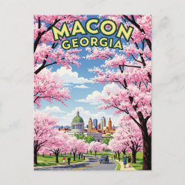 Macon Georgia Travel Vykort
