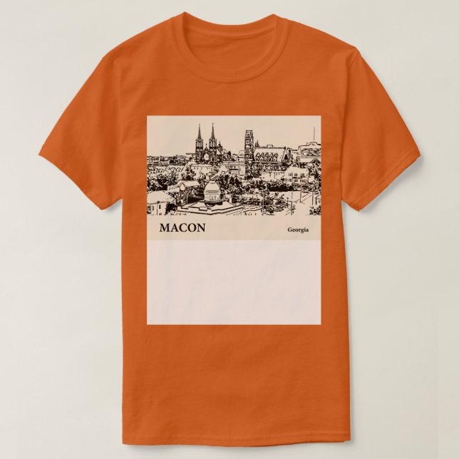 Macon Georgia TShirt 1 T Shirt (Design framsida)