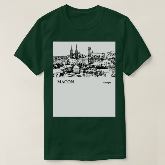 Macon Georgia TShirt 2 T Shirt (Design framsida)