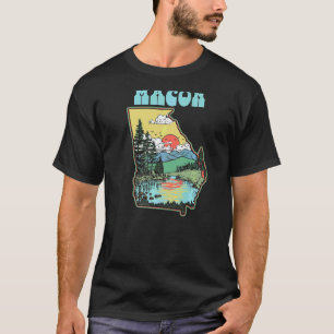 Macon Georgia utomhus Statspris för Vintage av nat T Shirt