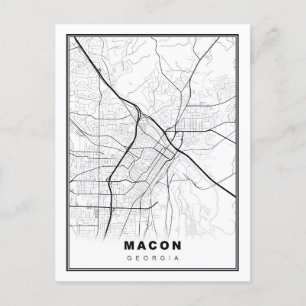 Macon Karta Vykort