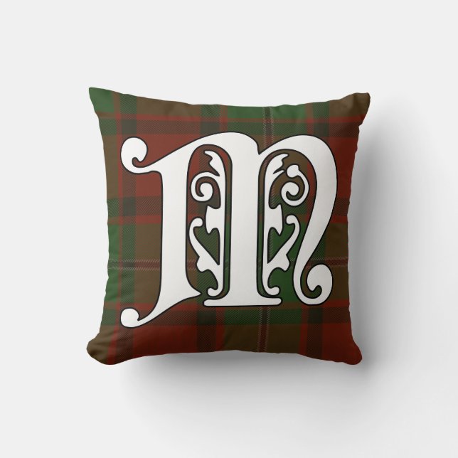 MacPhail Klan Tartan Monogram Kudde (Framsida)