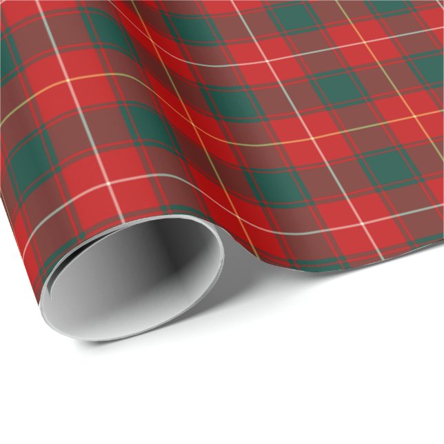 MacPhee Klan Tartan Presentpapper (Rullad Hörn)