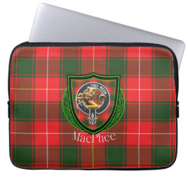 MacPhee Scottish Clan Tartan & Crest Laptop Fodral