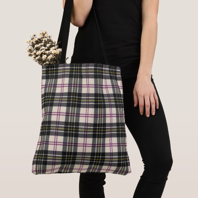 MacPherson Dress Modern Scottish Tartan Tote Bag Tygkasse (Närbild)