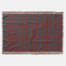 MacPherson Klan Red och Royal Blue Tartan