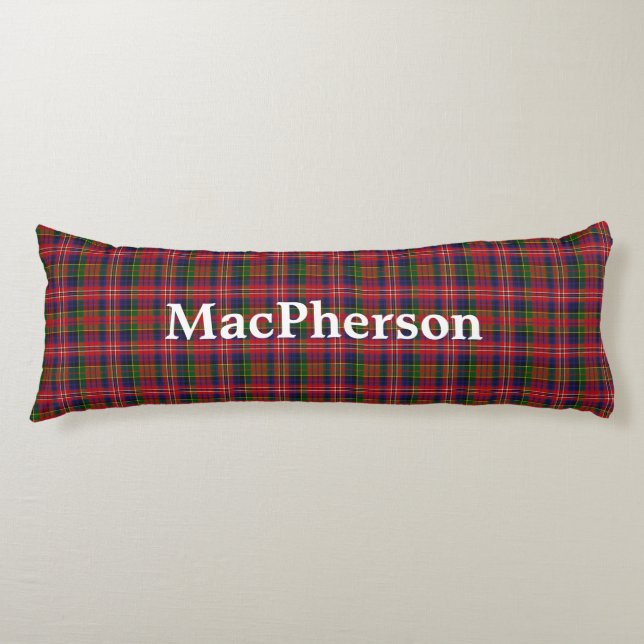 MacPherson Klan Tartan Play Body Pillow Kroppskudde (Framsidan)