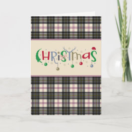MacPherson Klan Tartan Tartan Helgdag Card Helgkort