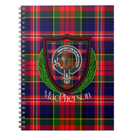 MacPherson Scottish Clan Tartan & Crest Anteckningsbok