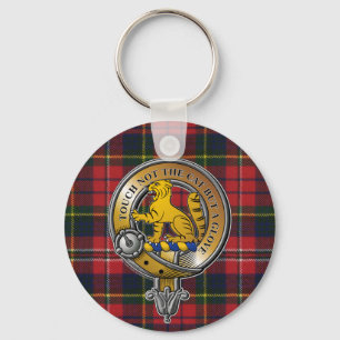 MacPherson Tartan & Badge Nyckelring