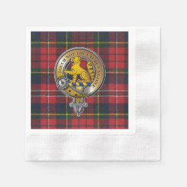 MacPherson Tartan & Badge Pappersservett
