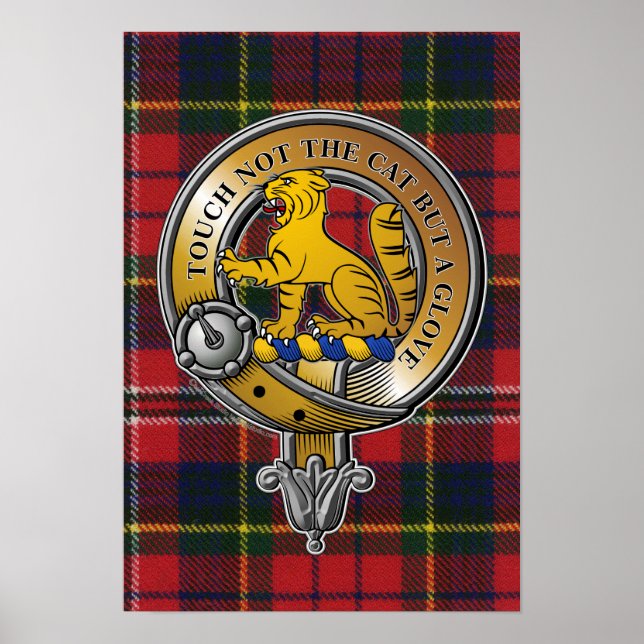 MacPherson Tartan & Badge Poster (Framsidan)